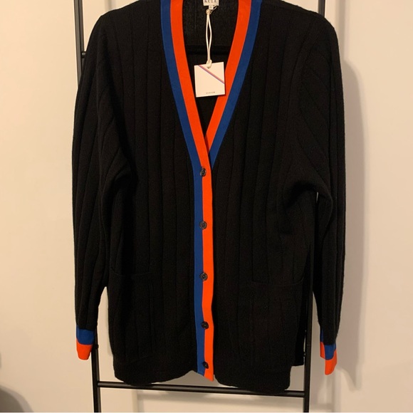 Kule The Sinclair Cashmere Button Cardigan in Black New with tags - Picture 8 of 13